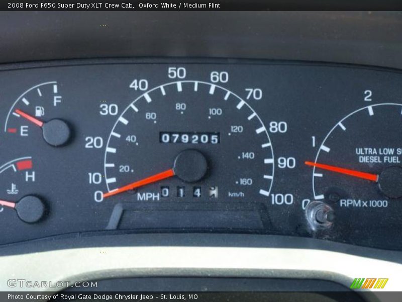 Oxford White / Medium Flint 2008 Ford F650 Super Duty XLT Crew Cab