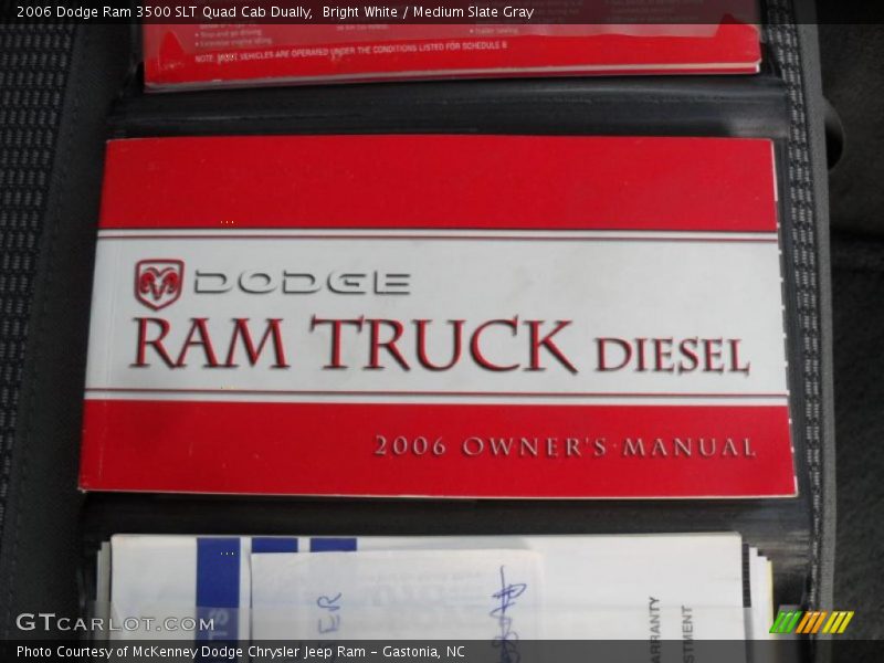 Bright White / Medium Slate Gray 2006 Dodge Ram 3500 SLT Quad Cab Dually