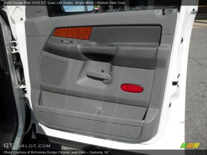 Bright White / Medium Slate Gray 2006 Dodge Ram 3500 SLT Quad Cab Dually