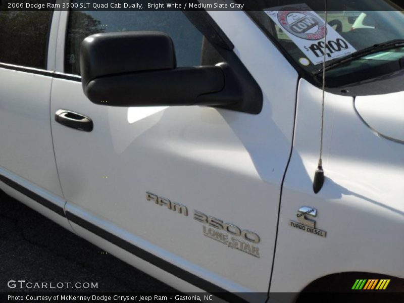 Bright White / Medium Slate Gray 2006 Dodge Ram 3500 SLT Quad Cab Dually