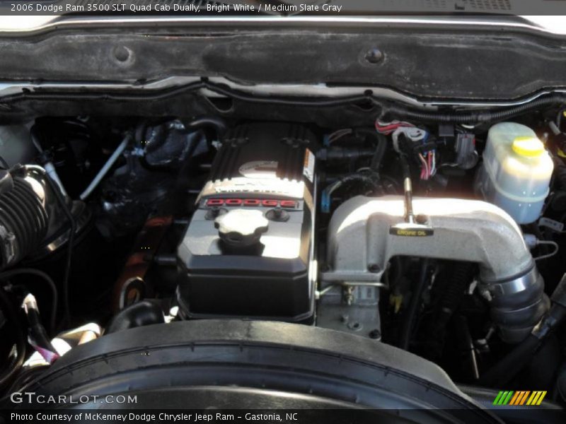 Bright White / Medium Slate Gray 2006 Dodge Ram 3500 SLT Quad Cab Dually