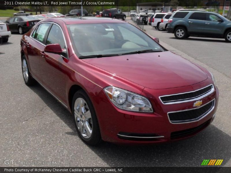 Red Jewel Tintcoat / Cocoa/Cashmere 2011 Chevrolet Malibu LT