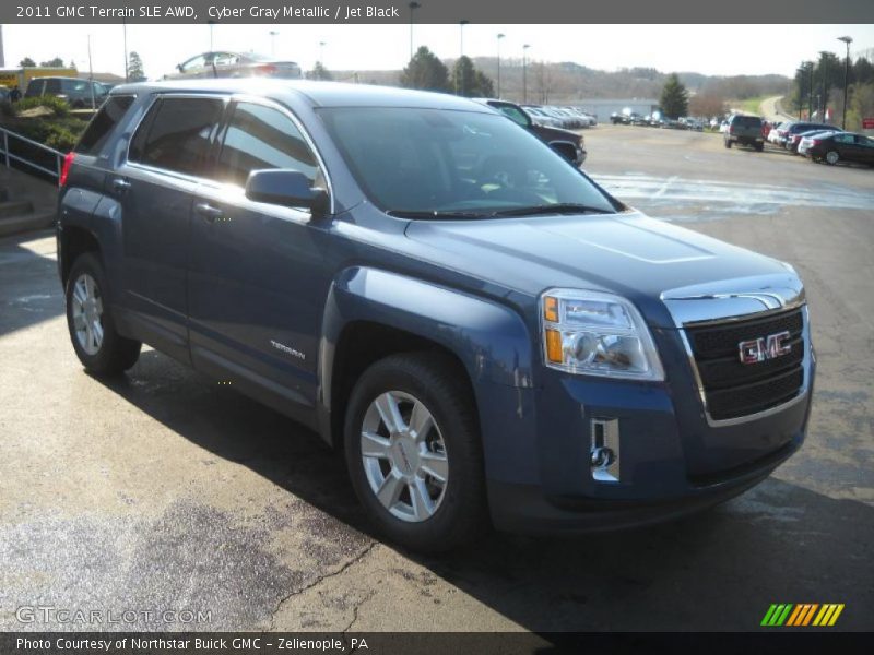 Cyber Gray Metallic / Jet Black 2011 GMC Terrain SLE AWD