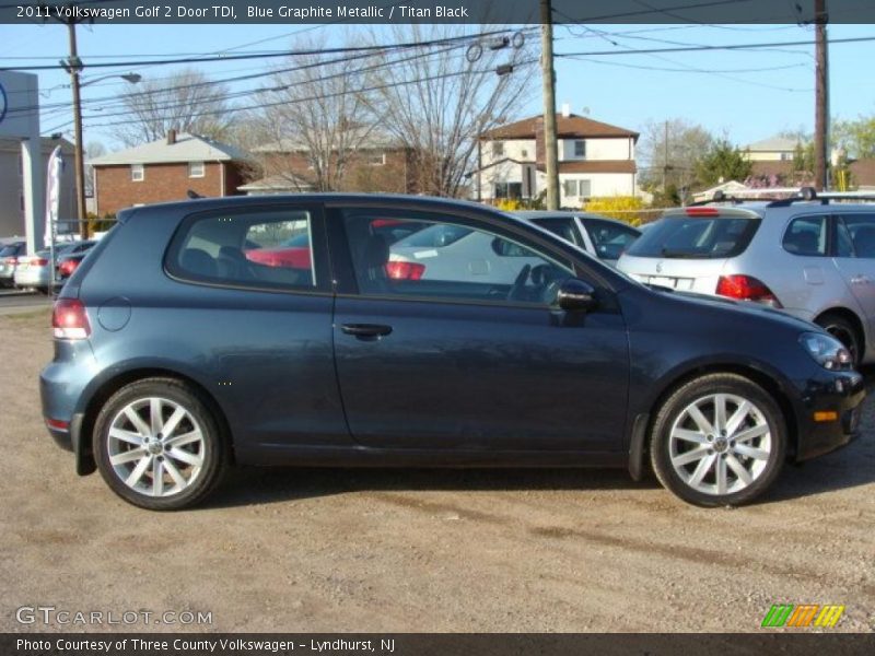 Blue Graphite Metallic / Titan Black 2011 Volkswagen Golf 2 Door TDI