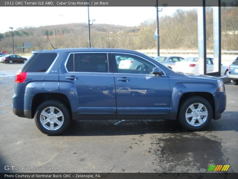 Cyber Gray Metallic / Jet Black 2011 GMC Terrain SLE AWD