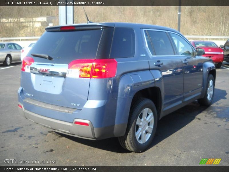 Cyber Gray Metallic / Jet Black 2011 GMC Terrain SLE AWD