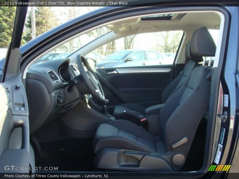 Blue Graphite Metallic / Titan Black 2011 Volkswagen Golf 2 Door TDI