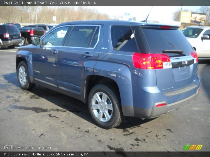 Cyber Gray Metallic / Jet Black 2011 GMC Terrain SLE AWD