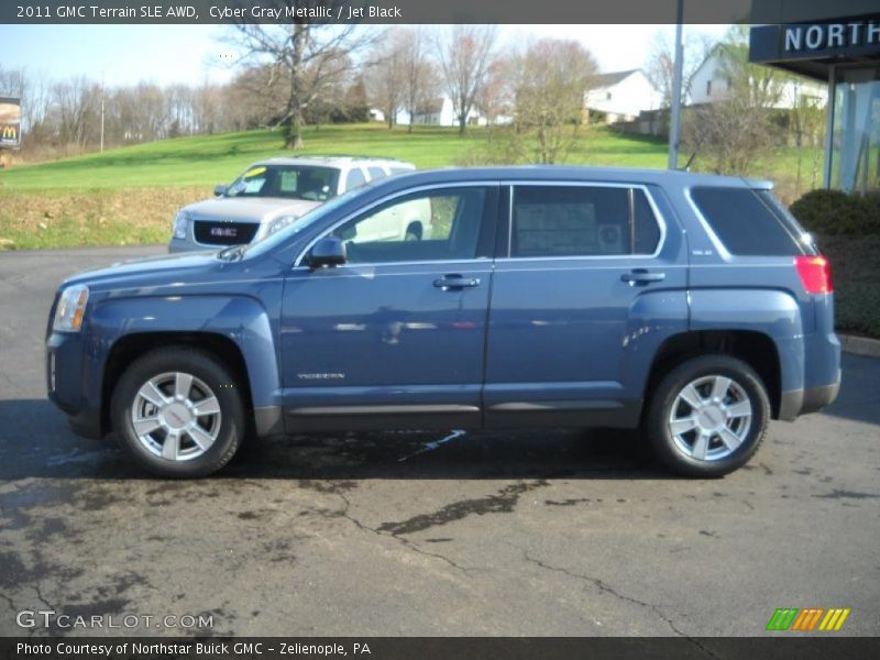 Cyber Gray Metallic / Jet Black 2011 GMC Terrain SLE AWD