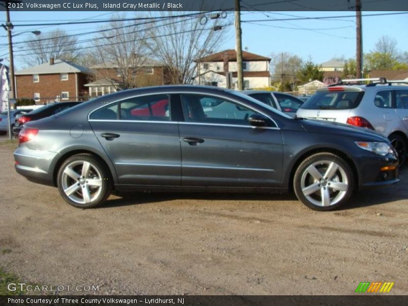 Island Gray Metallic / Black 2012 Volkswagen CC Lux Plus