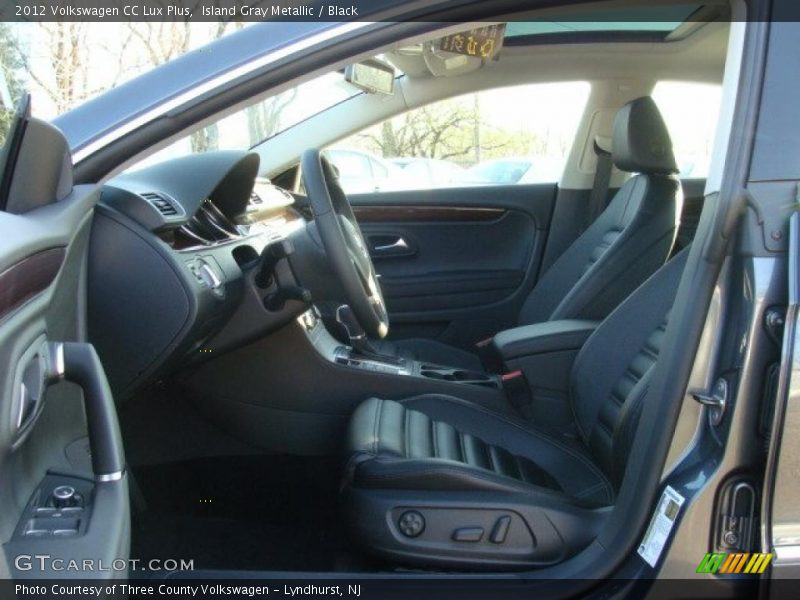 Island Gray Metallic / Black 2012 Volkswagen CC Lux Plus