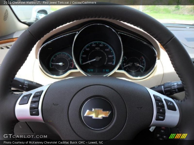 Red Jewel Tintcoat / Cocoa/Cashmere 2011 Chevrolet Malibu LT