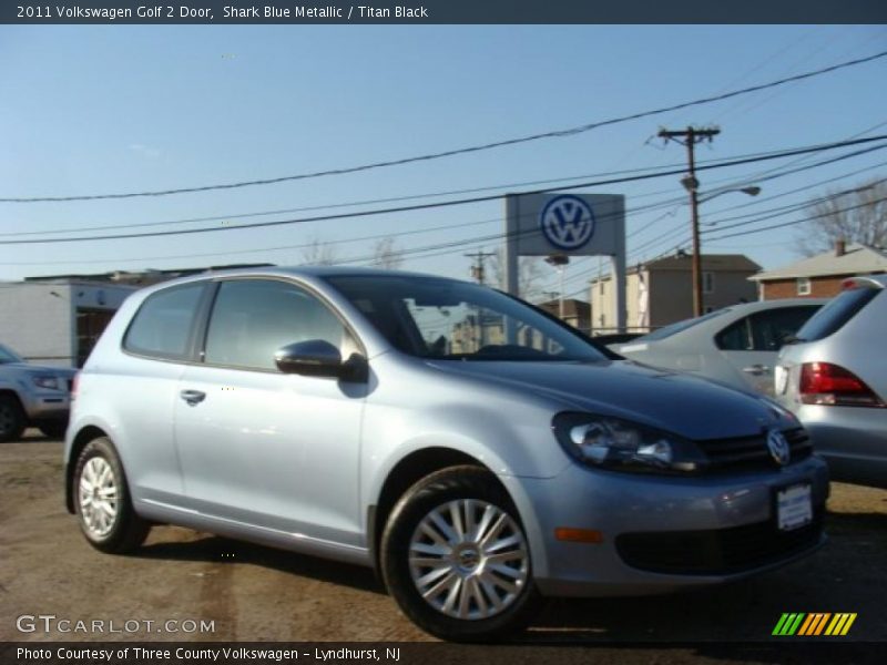 Shark Blue Metallic / Titan Black 2011 Volkswagen Golf 2 Door