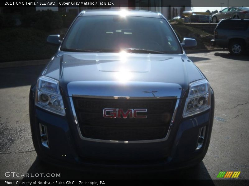 Cyber Gray Metallic / Jet Black 2011 GMC Terrain SLE AWD
