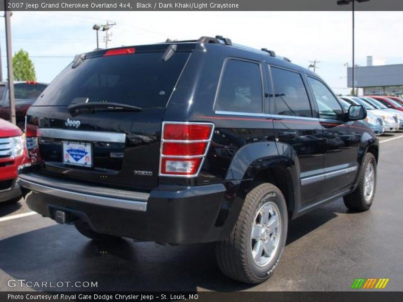 Black / Dark Khaki/Light Graystone 2007 Jeep Grand Cherokee Overland 4x4
