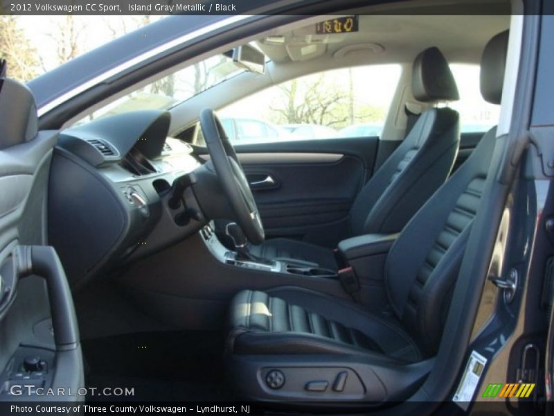 Island Gray Metallic / Black 2012 Volkswagen CC Sport