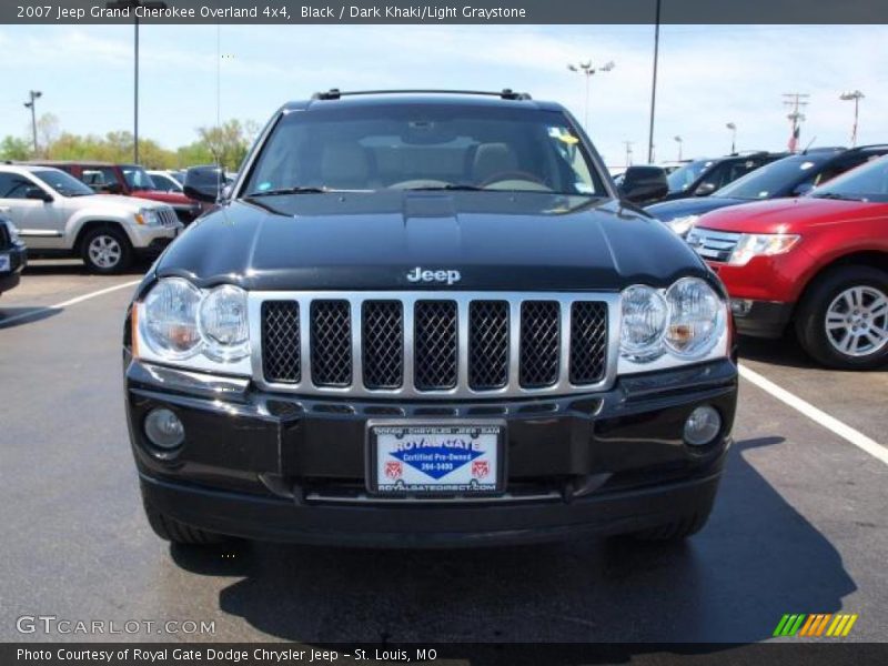 Black / Dark Khaki/Light Graystone 2007 Jeep Grand Cherokee Overland 4x4