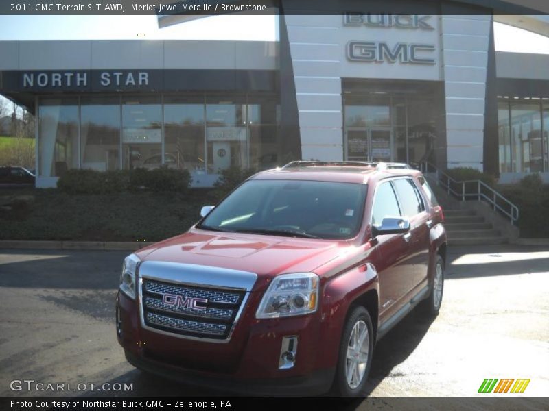 Merlot Jewel Metallic / Brownstone 2011 GMC Terrain SLT AWD