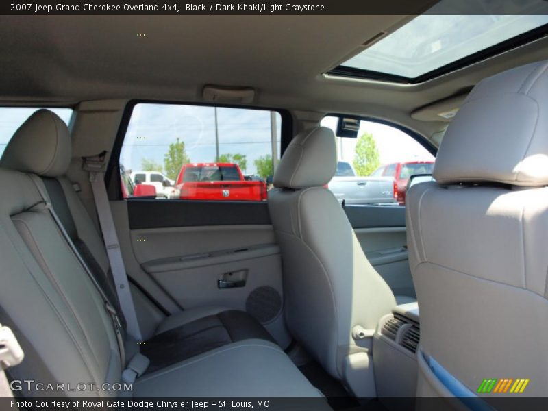 Black / Dark Khaki/Light Graystone 2007 Jeep Grand Cherokee Overland 4x4