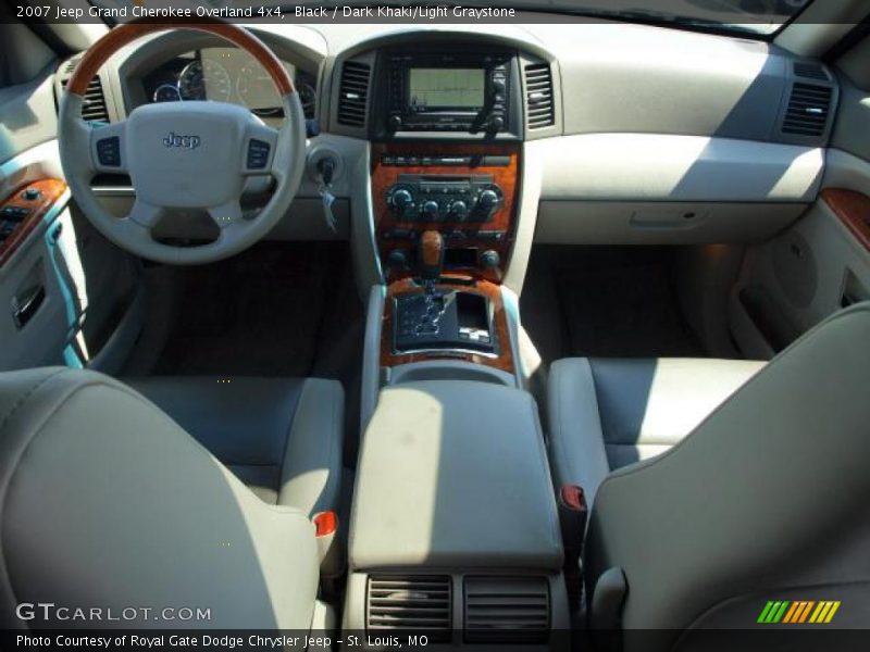 Black / Dark Khaki/Light Graystone 2007 Jeep Grand Cherokee Overland 4x4