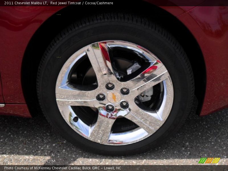Red Jewel Tintcoat / Cocoa/Cashmere 2011 Chevrolet Malibu LT