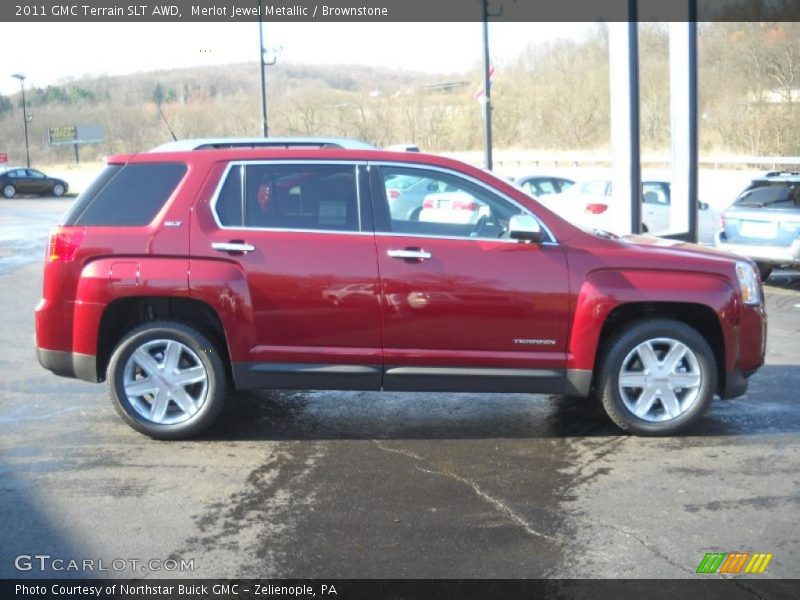 Merlot Jewel Metallic / Brownstone 2011 GMC Terrain SLT AWD