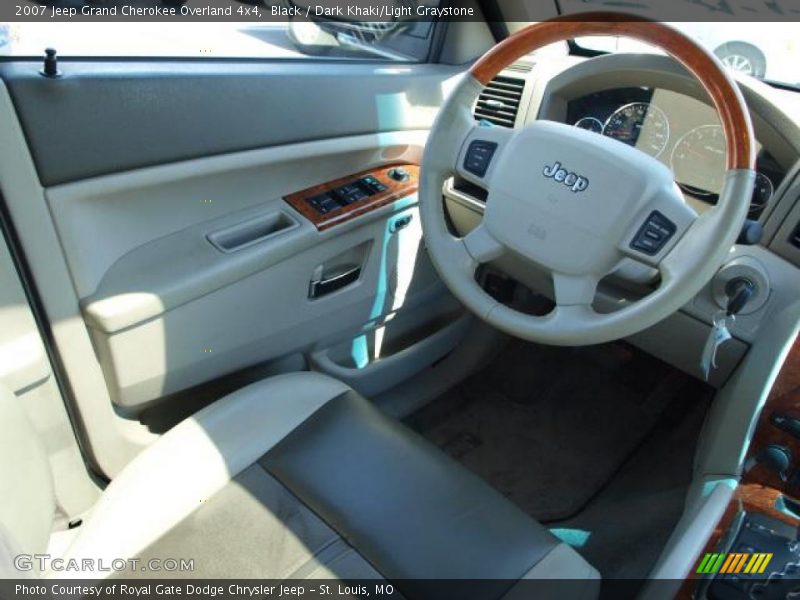 Black / Dark Khaki/Light Graystone 2007 Jeep Grand Cherokee Overland 4x4