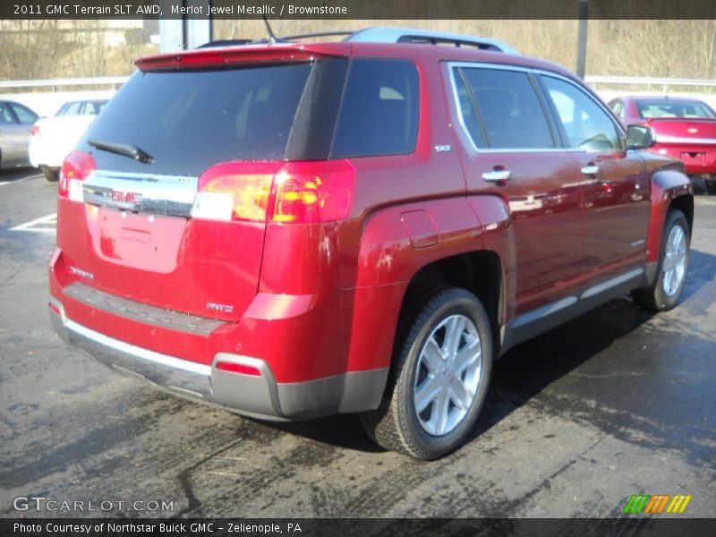 Merlot Jewel Metallic / Brownstone 2011 GMC Terrain SLT AWD