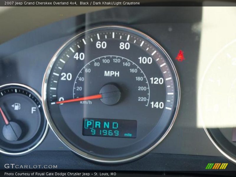 Black / Dark Khaki/Light Graystone 2007 Jeep Grand Cherokee Overland 4x4