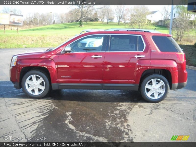 Merlot Jewel Metallic / Brownstone 2011 GMC Terrain SLT AWD