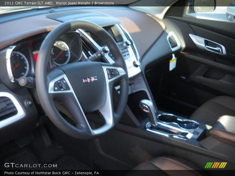 Merlot Jewel Metallic / Brownstone 2011 GMC Terrain SLT AWD