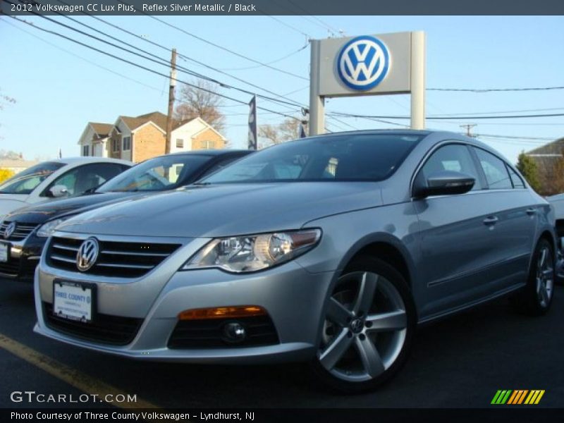 Reflex Silver Metallic / Black 2012 Volkswagen CC Lux Plus