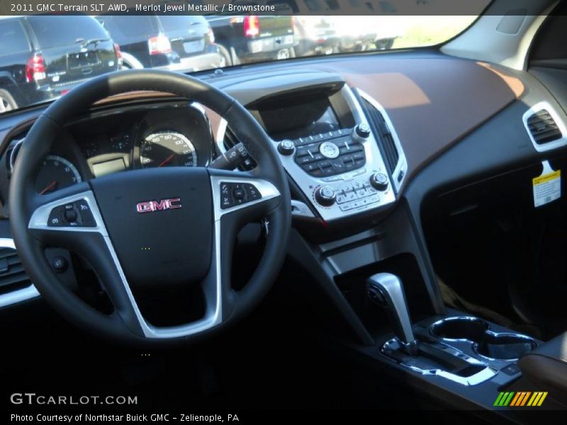 Merlot Jewel Metallic / Brownstone 2011 GMC Terrain SLT AWD
