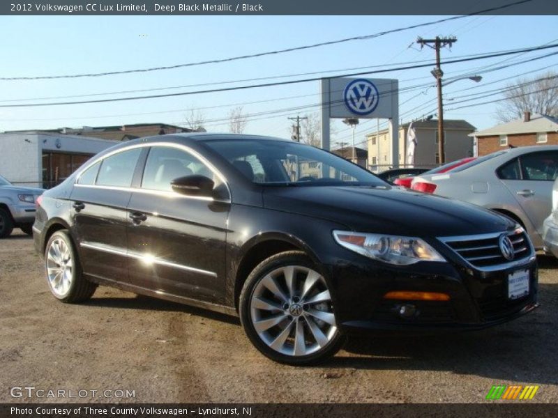 Deep Black Metallic / Black 2012 Volkswagen CC Lux Limited