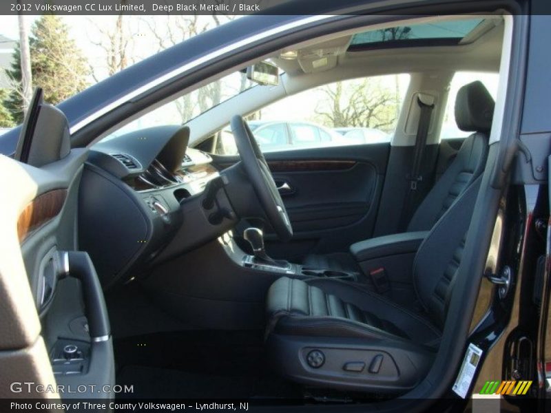 Deep Black Metallic / Black 2012 Volkswagen CC Lux Limited