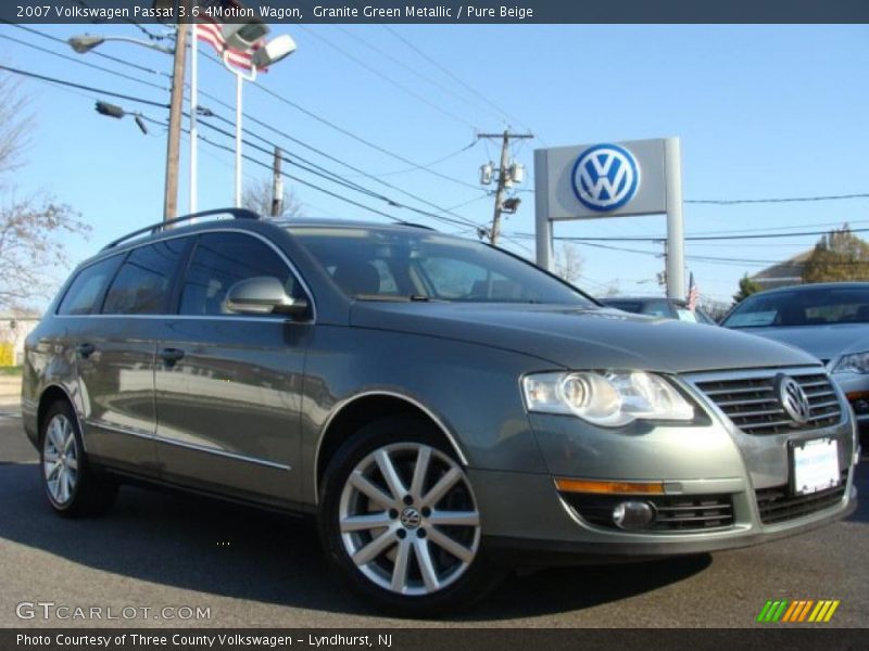 Granite Green Metallic / Pure Beige 2007 Volkswagen Passat 3.6 4Motion Wagon