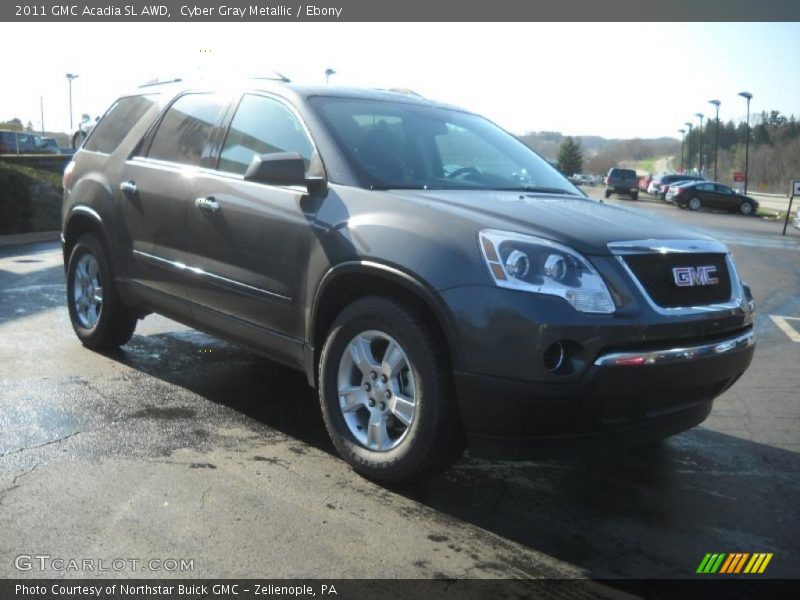 Cyber Gray Metallic / Ebony 2011 GMC Acadia SL AWD