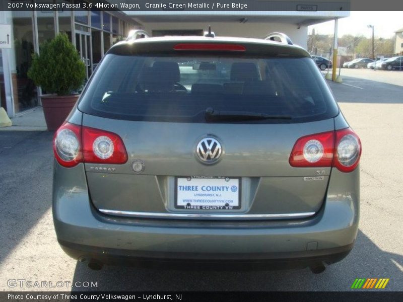 Granite Green Metallic / Pure Beige 2007 Volkswagen Passat 3.6 4Motion Wagon