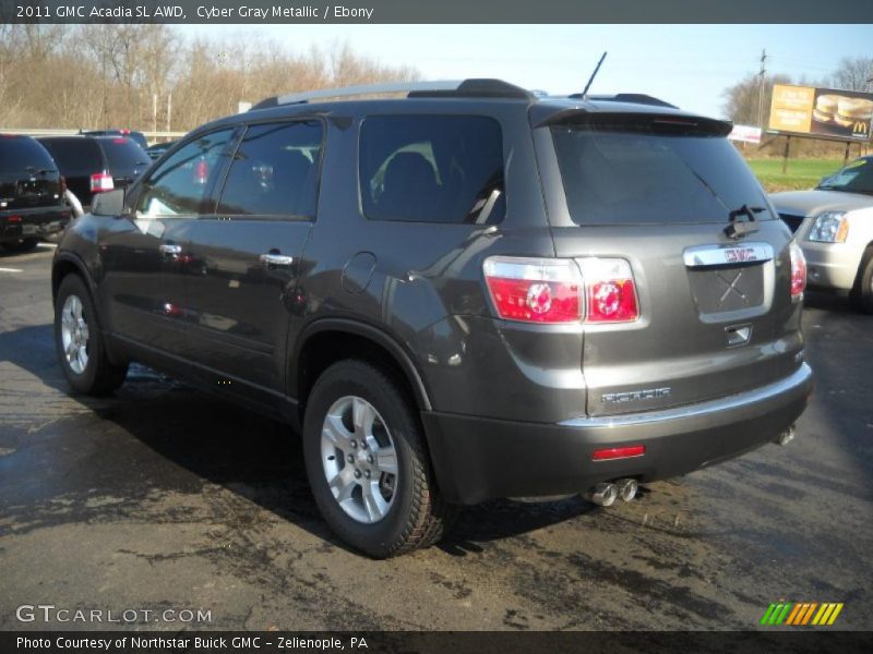 Cyber Gray Metallic / Ebony 2011 GMC Acadia SL AWD