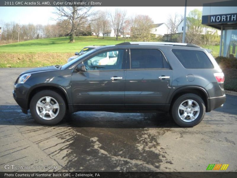 Cyber Gray Metallic / Ebony 2011 GMC Acadia SL AWD