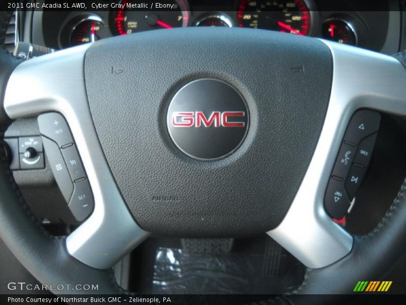 Cyber Gray Metallic / Ebony 2011 GMC Acadia SL AWD