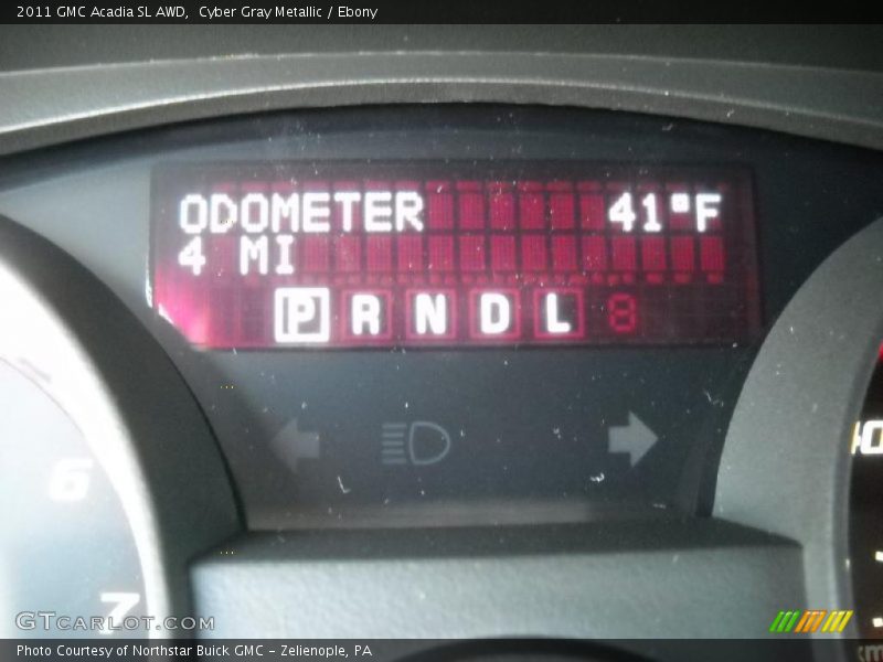 Cyber Gray Metallic / Ebony 2011 GMC Acadia SL AWD