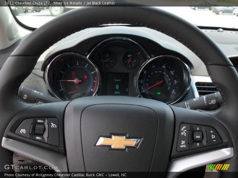 Silver Ice Metallic / Jet Black Leather 2011 Chevrolet Cruze LTZ