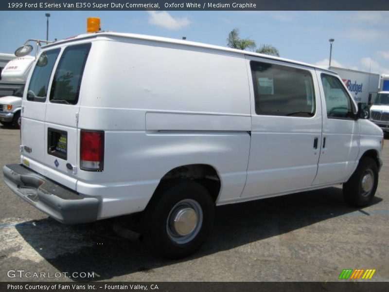 Oxford White / Medium Graphite 1999 Ford E Series Van E350 Super Duty Commerical