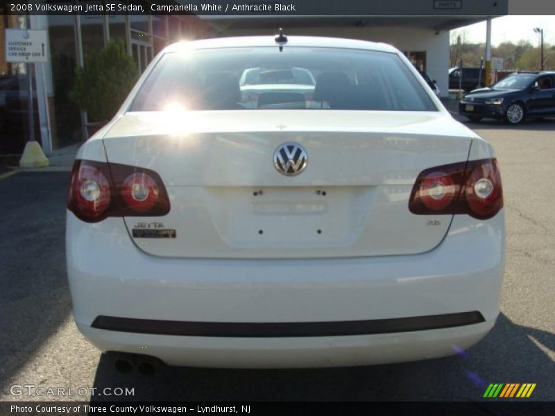 Campanella White / Anthracite Black 2008 Volkswagen Jetta SE Sedan