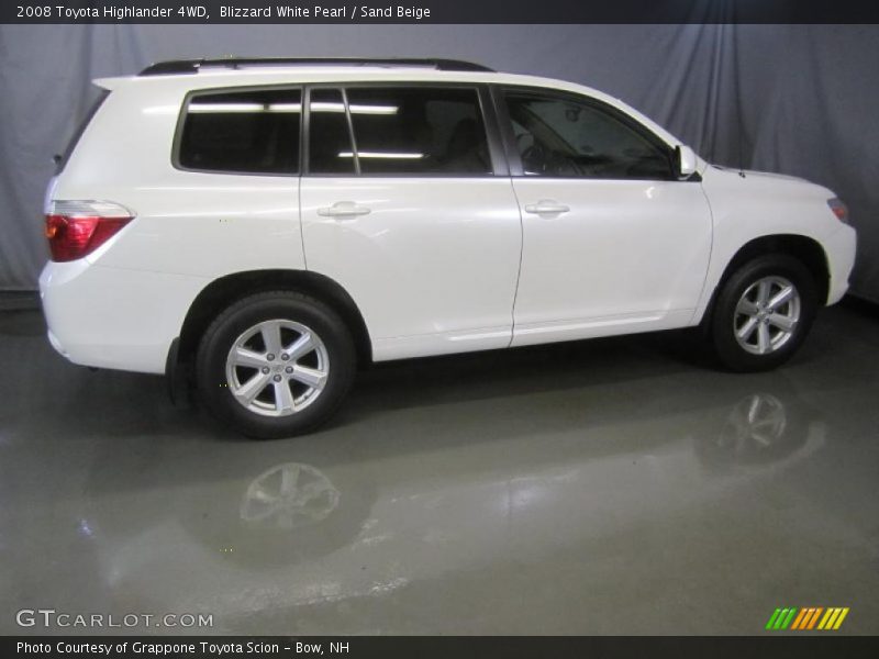 Blizzard White Pearl / Sand Beige 2008 Toyota Highlander 4WD