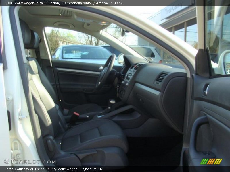 Campanella White / Anthracite Black 2008 Volkswagen Jetta SE Sedan