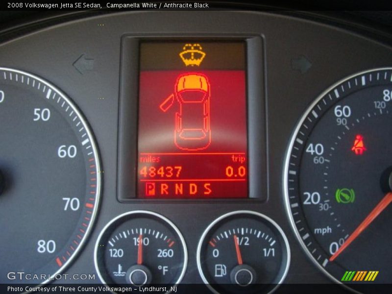 Campanella White / Anthracite Black 2008 Volkswagen Jetta SE Sedan