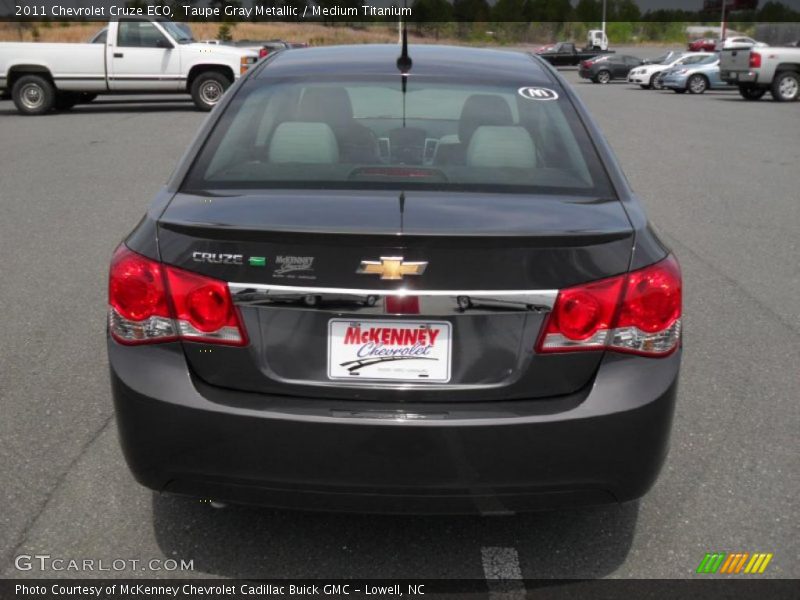 Taupe Gray Metallic / Medium Titanium 2011 Chevrolet Cruze ECO