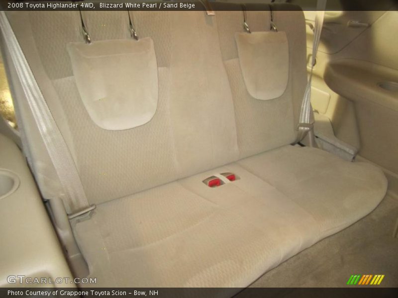Blizzard White Pearl / Sand Beige 2008 Toyota Highlander 4WD